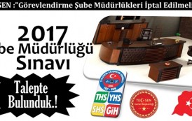 Şube Müdürlüğü Sınavı…