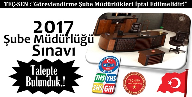 Şube Müdürlüğü Sınavı…