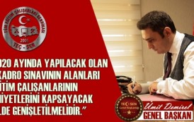 Genel Başkanımızdan açıklama