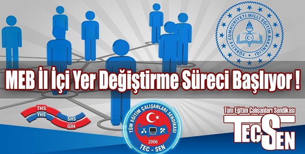 MEB İl İçi Yer Değiştirme Süreci Başlıyor!